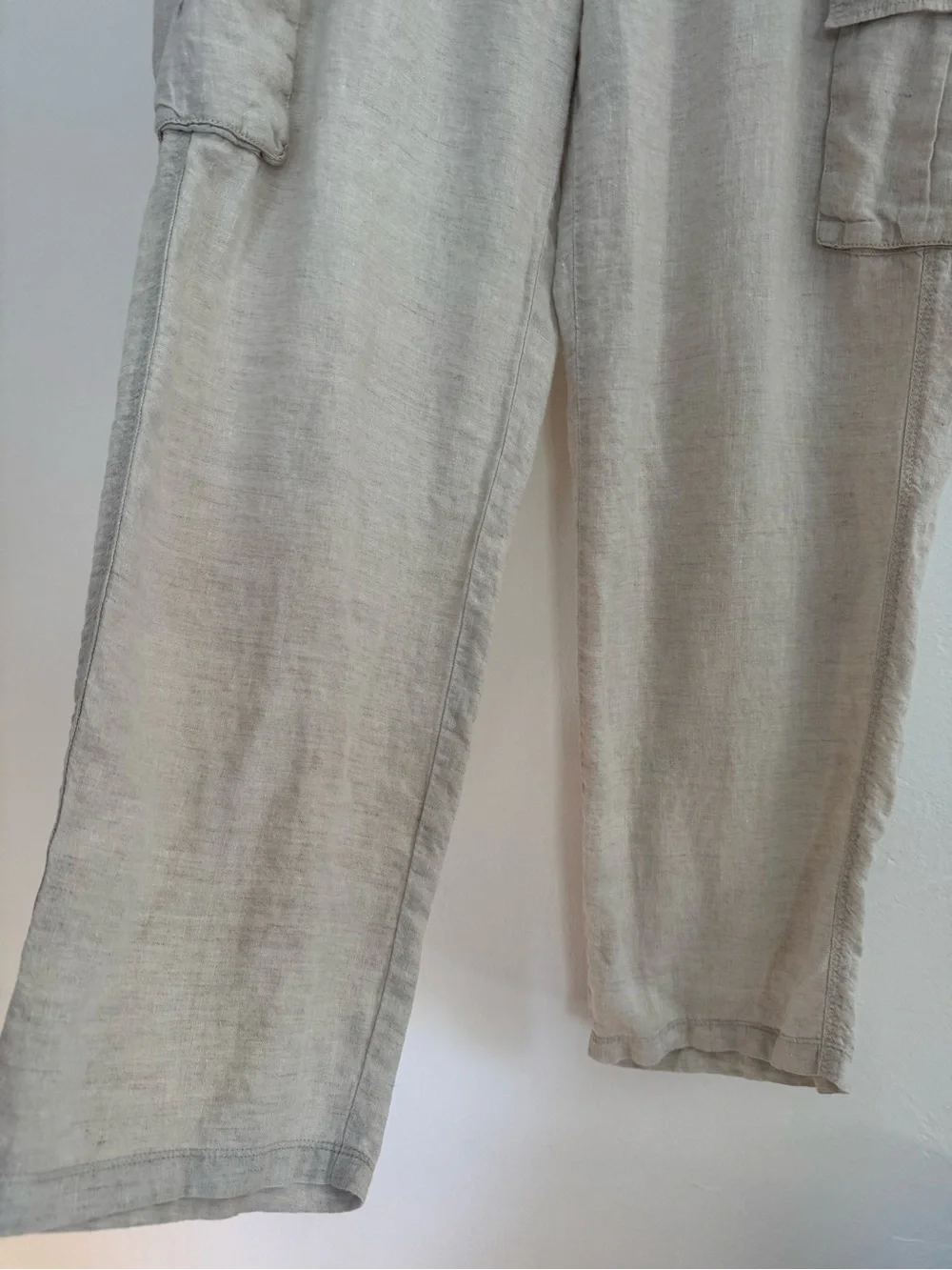 Tommy Bahama Relax Cargo Pants Linen Oatmeal Natural Minimal Beach Coastal